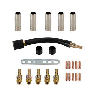 24Pcs MB-15AK MIG/MAG M6 Welding Torch Welder Contact Tips Holder Gas Nozzle