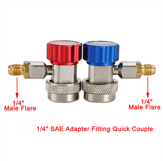 1/4" x 1/2" Adapters Quick Couplers With Can Tap Valve Kit Adjustable Adapter