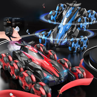 Gesture Sensing Remote Control Cars ransform Drift Off Road Vehicle for Boys Age 6-14 Year Old Cool 8 Wheels Hand Controlled rc Stunt Car Toys