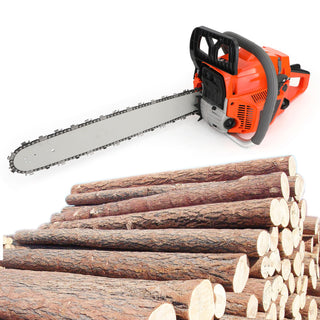 20" Gasoline Chainsaw – Engine 2 Cycl 52 Cc, 2 KW- Sawing Cutting Pruning and Trimming Wood