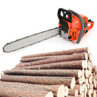 Topteng 20" Gasoline Chainsaw – Engine 2 Cycl 52 Cc, 2 KW- Sawing Cutting Pruning and Trimming Wood