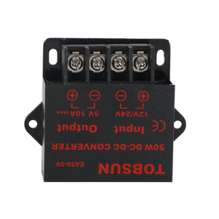 Voltage Converter DC 12/24V To 5V 10A 50W Power Adapter Step Down Regulator
