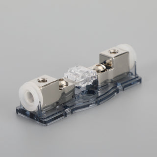 Car Audio 80AMP Inline Mini ANL Fuse Holder Block 4/8 GA IN 4/8 GA OUT with Fuse