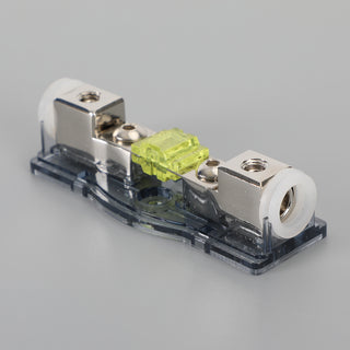 Car Audio 100 A Inline Mini ANL Fuse Holder Block 4/8 GA IN 4/8 GA OUT with Fuse
