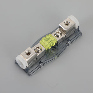Car Audio 100 A Inline Mini ANL Fuse Holder Block 4/8 GA IN 4/8 GA OUT with Fuse