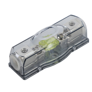 Car Audio 100 A Inline Mini ANL Fuse Holder Block 4/8 GA IN 4/8 GA OUT with Fuse