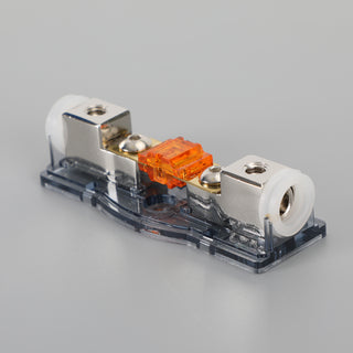 Car Audio 150 A Inline Mini ANL Fuse Holder Block 4/8 GA IN 4/8 GA OUT with Fuse