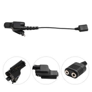 K Interface Headset Port Converter Cable for GP900 MTX838 XTS2500 XTS3000 XTS5000