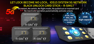 Upgrade RSIM 17 Nano Unlock Card for iPhone 13 Pro 12 Pro Max X XS Max 8 IOS 15