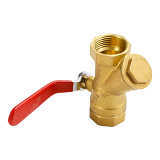 1" BSP Equal Female Thread Brass Y Type Strainer Filter Ball Valve