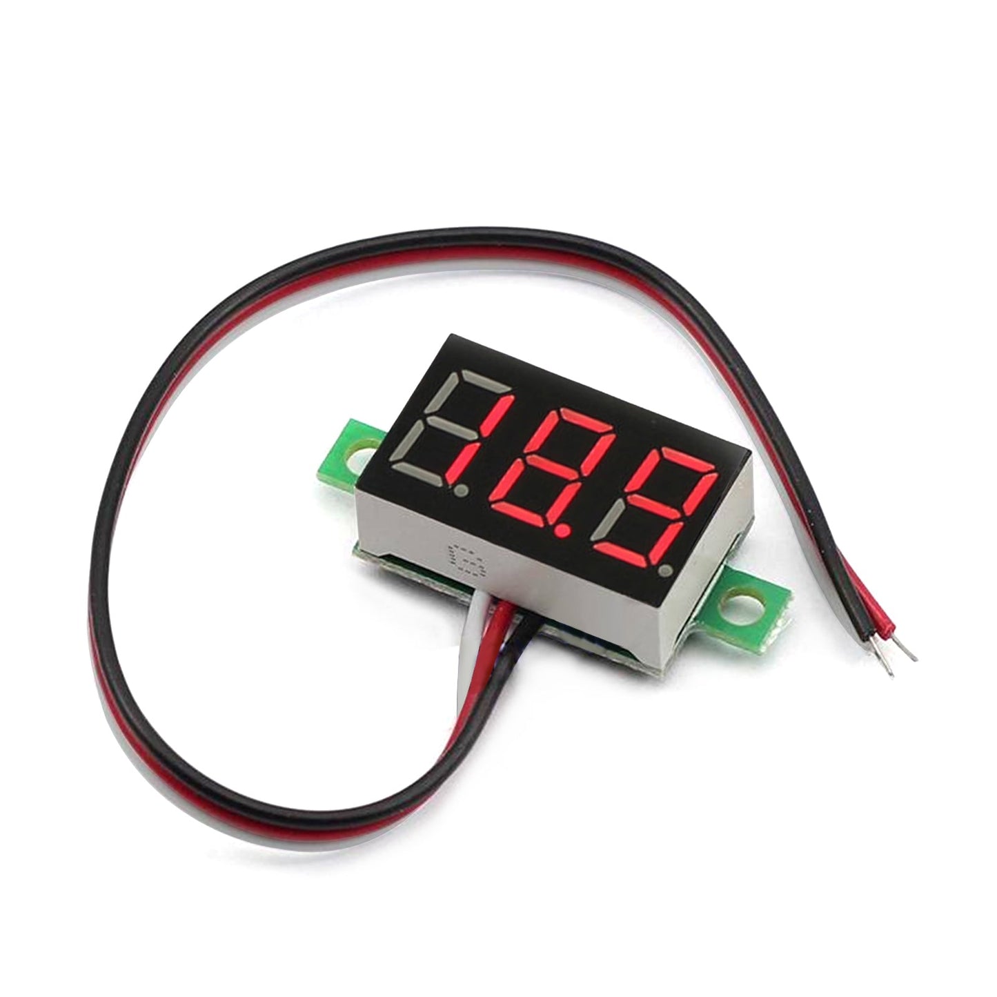 5x Mini DC 0-30V Red LED 3-Digital Display Voltage Voltmeter Panel Calibratable Generic