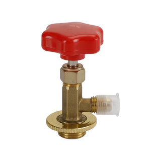 1/4" SAE Refrigerant Brass AC Can Bottle Tap Adapter Opener Valve