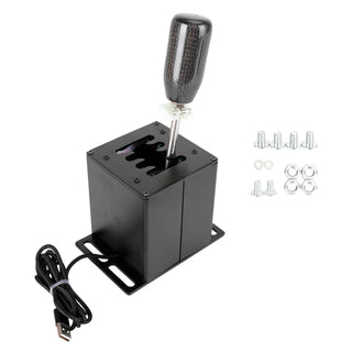 7+R USB Simulator H Gear shifter for Logitech G27 G25 Steering Wheel PC Black