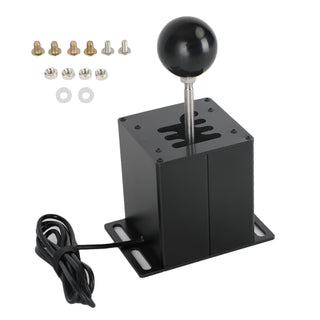 6+R USB Simulator H Gear shifter for Logitech G29 G920 Steering Wheel PC Black