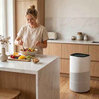 Removing formaldehyde and PM2.5 With app control Smart negative ion air purifier for pets and home use