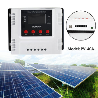 PWM 40A 12V 24V 48V Solar Charge Controller For Lifepo4 Lead Acid Gel Battery