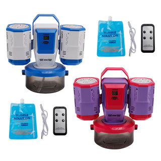 Rechargeable Bubble Machine With Light 360°Rotation Remote Control Outdoor Event