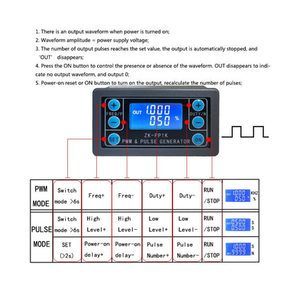 PWM Signal Generator Module Adjustable Pulse Frequency Duty Cycle Square Wave Generic