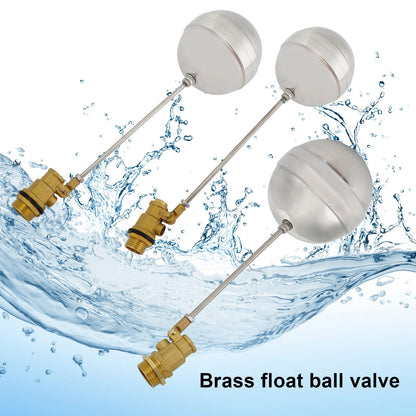 1/2"-1"Male Thread Float Ball Valve Floating Ball Stainless Steel Water Sensor Generic