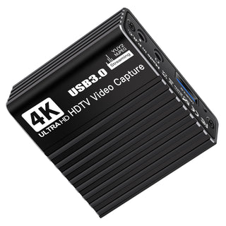 USB 3.0 Video Capture Card HDMI 4K Recording Box Game Live Broadcast Microphone