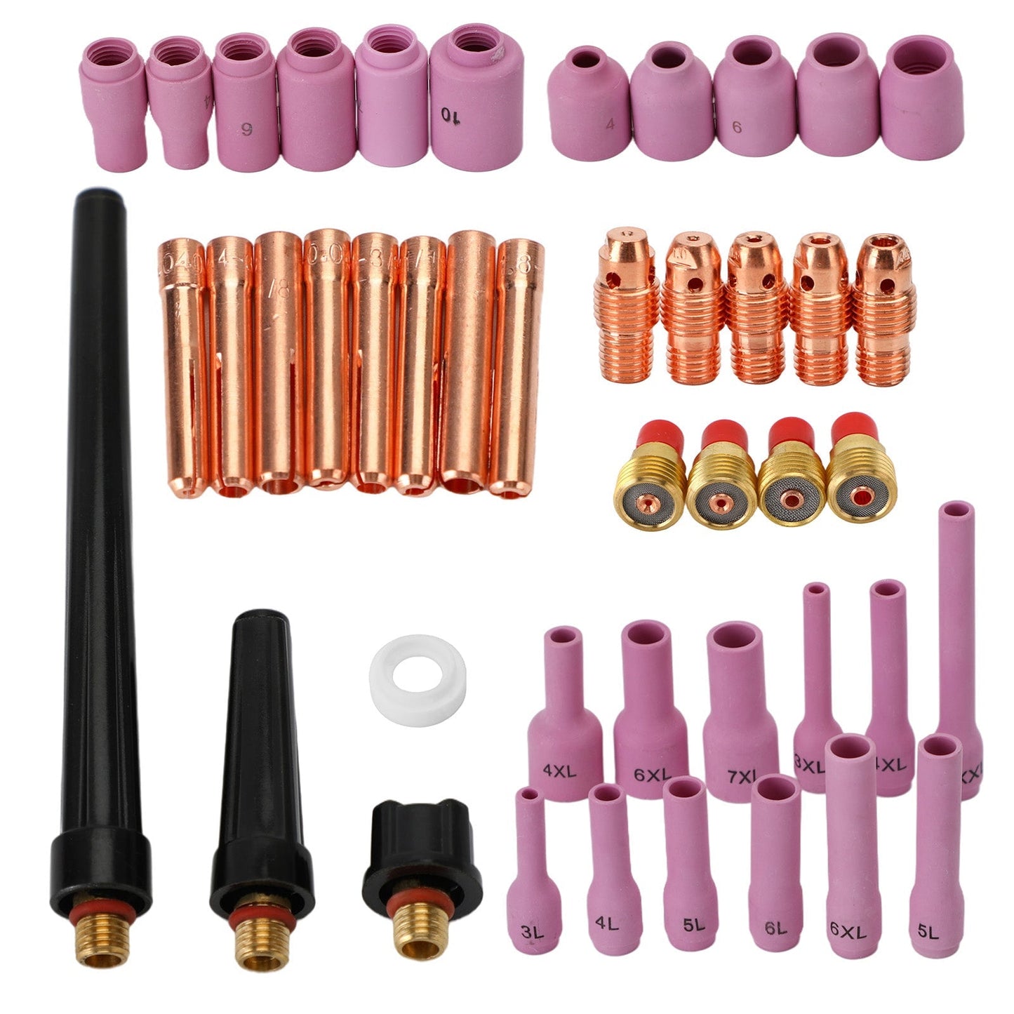 46Pcs Tig Gas Lens Collet Body Assorted Size Fit Tig Welding Torch Wp9 20 25 Generic