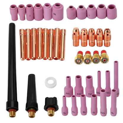 46Pcs Tig Gas Lens Collet Body Assorted Size Fit Tig Welding Torch Wp9 20 25 Generic