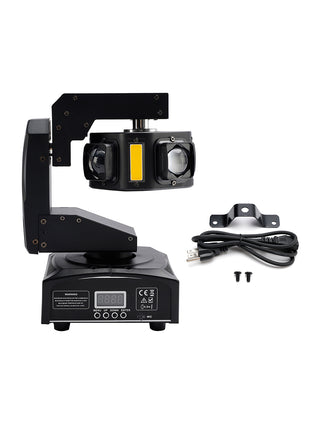 6LED Moving Head Light 3-Axis Beam Stage DMX Spot Disco Party Show Lighting