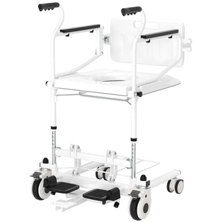 💕Medical Transfer Chair – 250 lb Patient Lift Wheelchair with Removable Split Seat