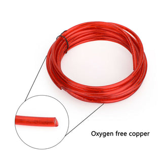 10GAUGE 1500W Cable Car Amplifier Kit Amp Audio RCA Sub Subwoofer Wiring Wire 2F