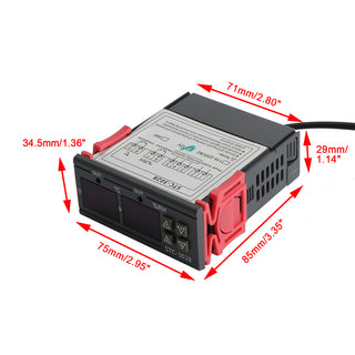 STC-3028 Dual LED Temperature Humidity Controller DC12V Digital Thermostat