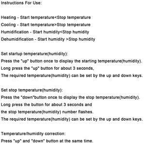 STC-3028 Dual LED Temperature Humidity Controller DC12V Digital Thermostat