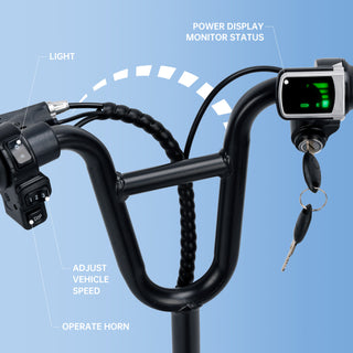 3-Speed Adjustable 12.43-Mile Range Electric Scooter with Seat for Kids Neon Lights Up to 11 MPH Electric Scooter for Kids Ages 4-10