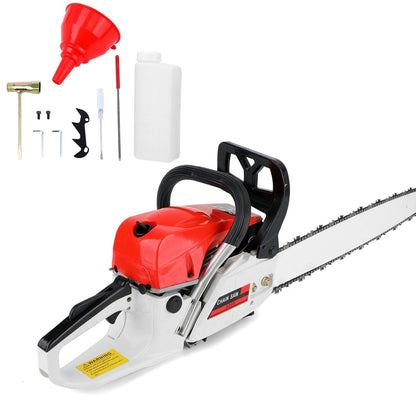 22'' 52CC Chain Saw Cutting Wood Aluminum Chain Saws Best Gasoline Chainsaws Red for Sale