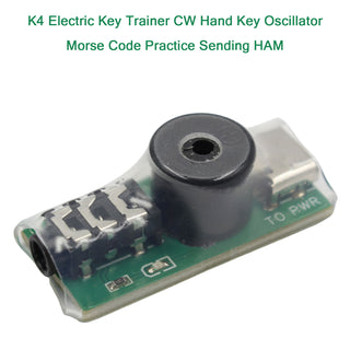 TYPE-C K4 Electric Key Trainer CW Hand Key Oscillator Morse Code Practice HAM