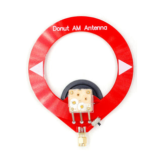 Donut Red AM MW Mini Loop Antenna for Malahiteam DSP DSP2 HF Shortwave Antenna