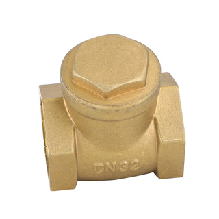 1-1/4" Brass Swing Check Valve NPT Threaded Plumbing Fitting