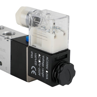 4V210-08 5 Way 2 Position Ac 220V Pneumatic Electric Solenoid Air Valve
