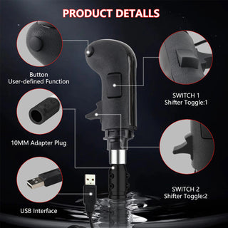 New PC USB Gear Simulator Shifter Knob for Logitech G923 G29 G27 G25 TH8A