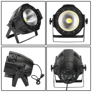 200W COB LED Stage Par Light Cool Warm White DMX Audience Blinder Stage Light