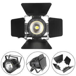 200W COB LED Stage Par Light Cool Warm White DMX Audience Blinder Stage Light