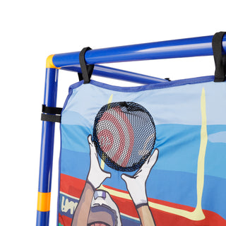 5In1 Multi Toss Game Set Play Football,Baseball,Basketball,Rugby And Fly Ball