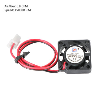 1x Brushless DC Cooling Blower Fan 12V 0.06A 2006 20x20x6mm Sleeve 2 Pin Wire
