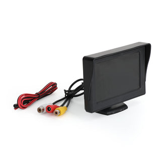 Rear View Reverse Monitor PAL NTSC HD Camera Display 4.3" TFT LCD Car Monitor
