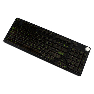 98-Key 2.4G Wireless Bluetooth Three-Mode Mechanical Keyboard With Display Knob