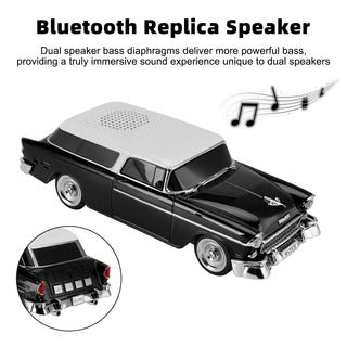 WS-1955 Bluetooth Replica Speaker Retro Speaker Car Design HD Sound TWS FM Radio