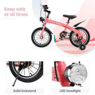 16" Kids' Bike with LED Headlight & Safety Brakes