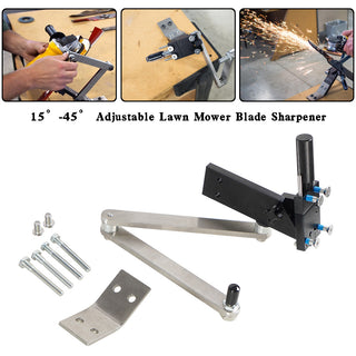 15°-45° Adjustable Lawn Mower Blade Sharpener Tool For Grinding Machine