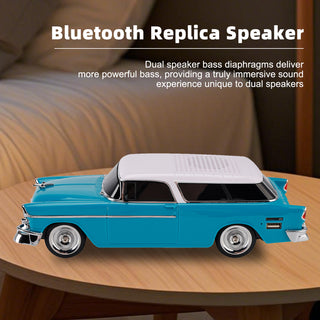 WS-1955 Bluetooth Replica Speaker Retro Speaker Car Design HD Sound TWS FM Radio