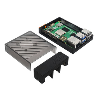 Raspberry Pi5 POLY5+ Case Argon Box Compatible with PWM Cooling Fan ABS Material