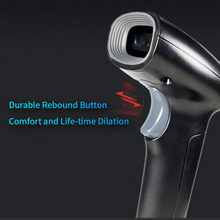 Automatic 2-in-1 USB Barcode Scanner – 1D & 2D Code Reader with Stand for Retail, POS, Inventory